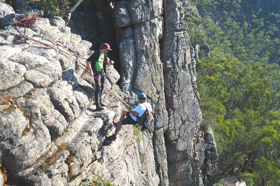 abseiling in the grampians