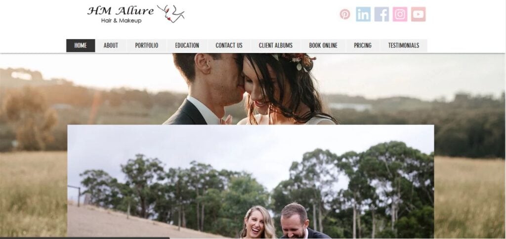 h m allure hair and makeup wedding & bridal beauty salon in melbourne