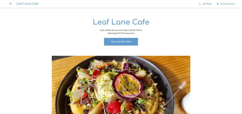 leaf lane cafe