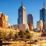 City of Melbourne in Summer