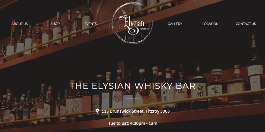 the elysian whisky bar 