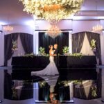 vogue ballroom black floor wedding